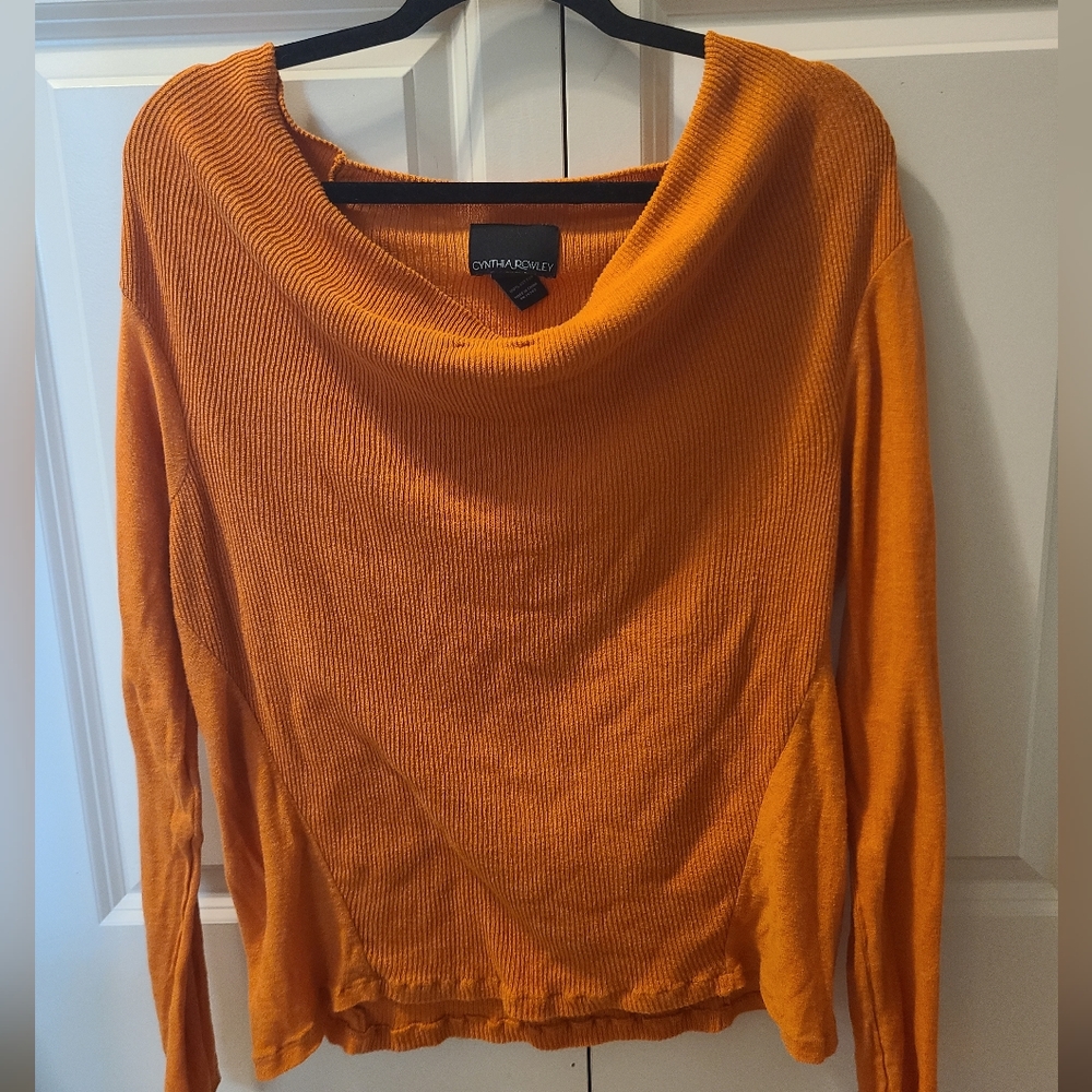 Cynthia Rowley Lightweight Ribbed Top - Size Medium